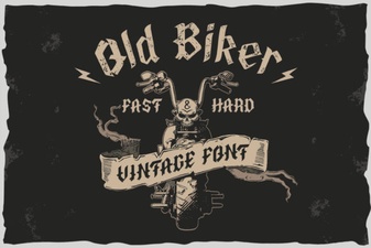 Harness the Power of Classic Biker Fonts