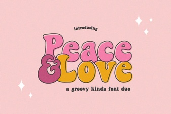 Peace & Love Fonts for Creative Design Projects