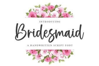 Bridesmaid Font Ideas for Wedding Projects